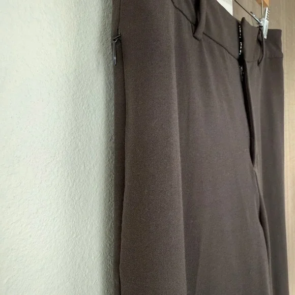 NWT Frame Espresso Brown Le Crop Mini Boot Trouser Pants Size 6 - Picture 7 of 14